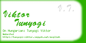 viktor tunyogi business card